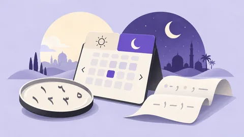 Conceptual illustration: Arabic Numbers, Dates and Calendars in Digital Products