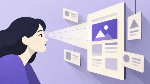 Conceptual illustration: Attention in UX: How Users Actually Scan Interfaces