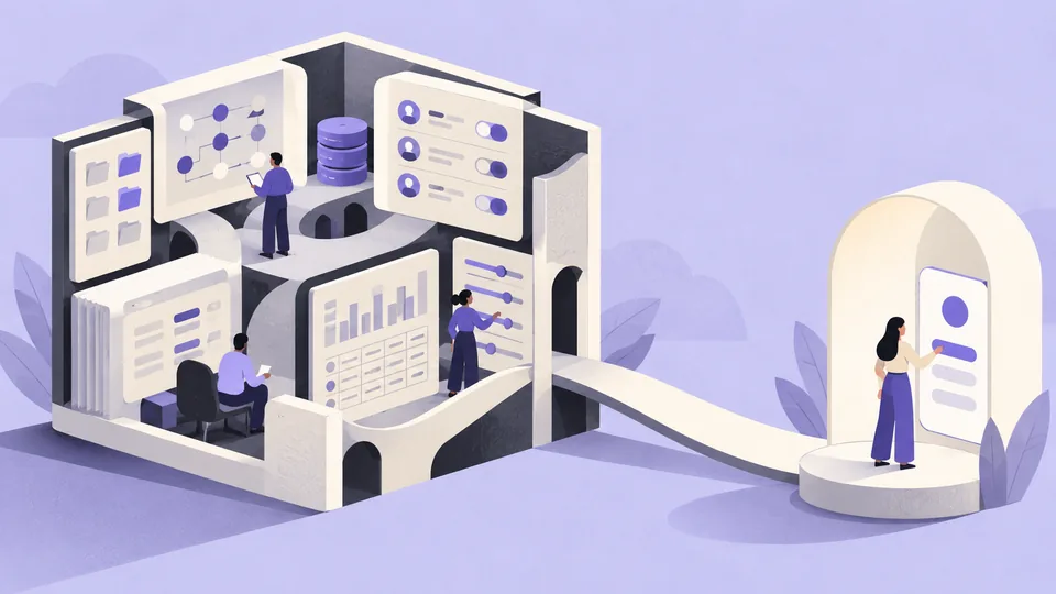 Conceptual illustration: B2B UX Design: How Enterprise UX Differs From Consumer UX