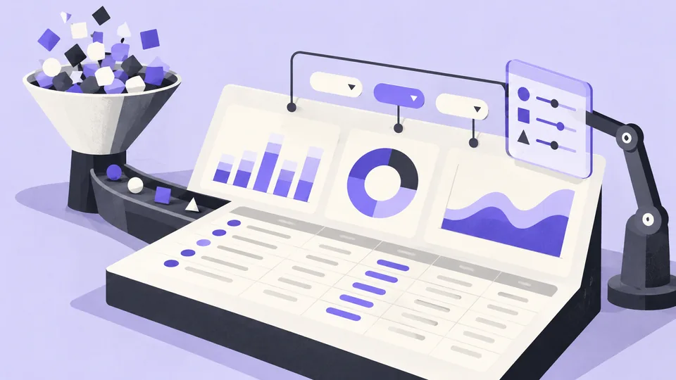 Conceptual illustration of Dashboard UX Design