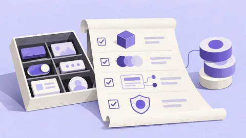 Conceptual illustration: Design System Checklist for Product Teams