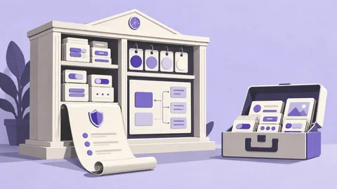 Conceptual illustration: Design System vs UI Kit: What's the Difference?
