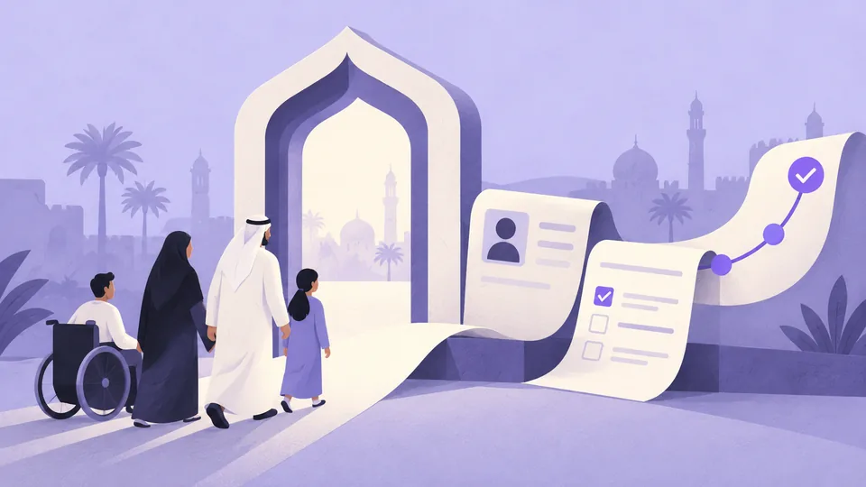 Conceptual illustration: Designing Government Digital Services for Arabic Users