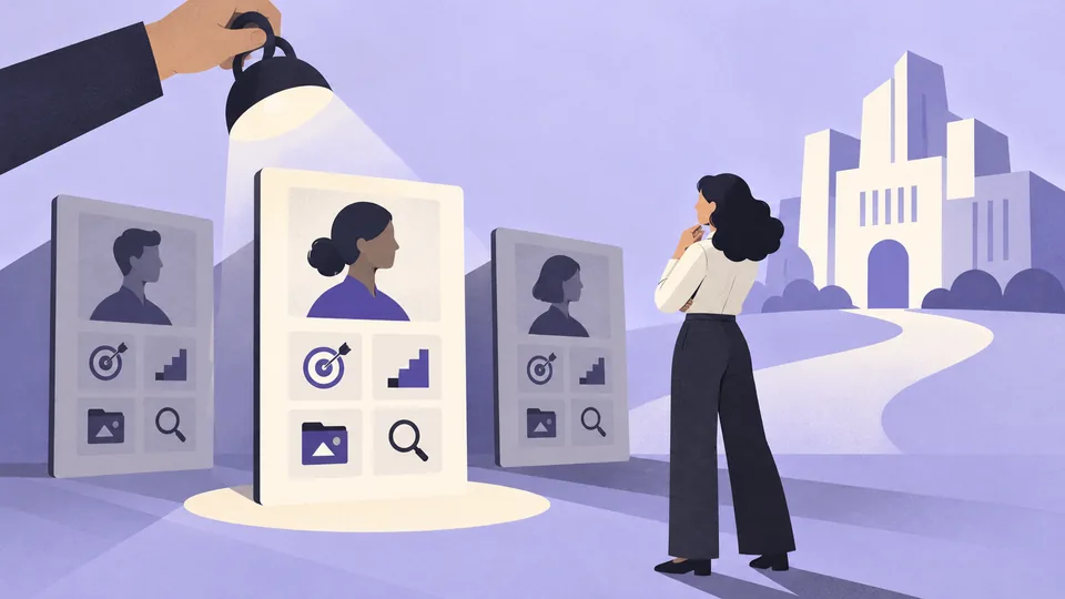 Conceptual illustration: How to Choose a UX Consultant for an Enterprise Product