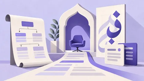 Conceptual illustration: How to Hire an Arabic UX Designer