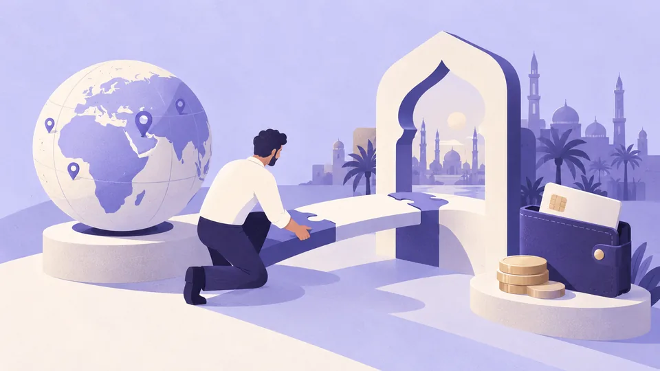 Conceptual illustration: How to Localize a SaaS Product for the Middle East