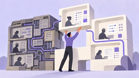 Conceptual illustration: How to Redesign Legacy Enterprise Software Without Breaking User Workflows