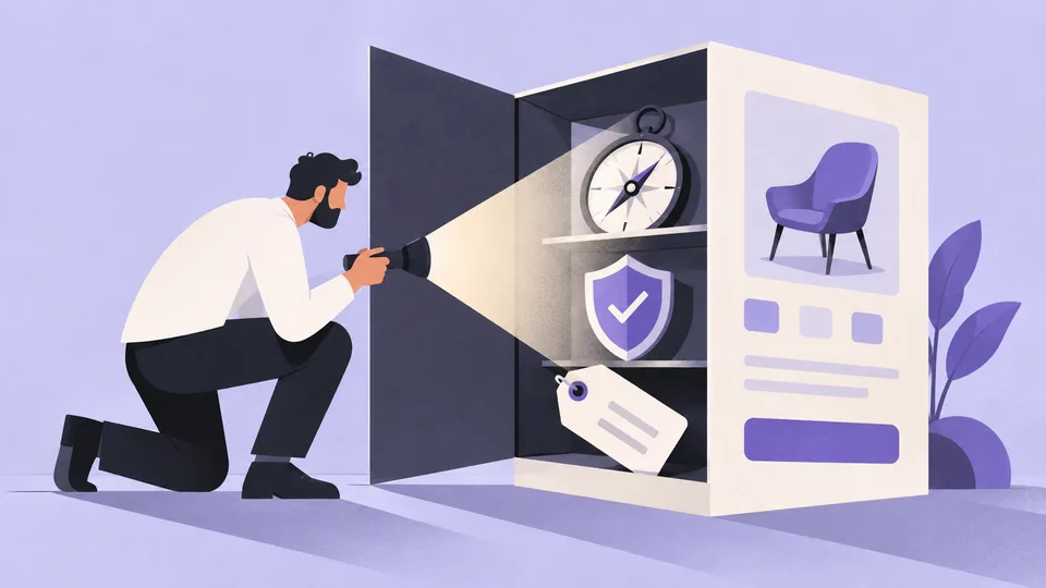 Conceptual illustration: How to Run a UX Audit That Finds Real Conversion Problems