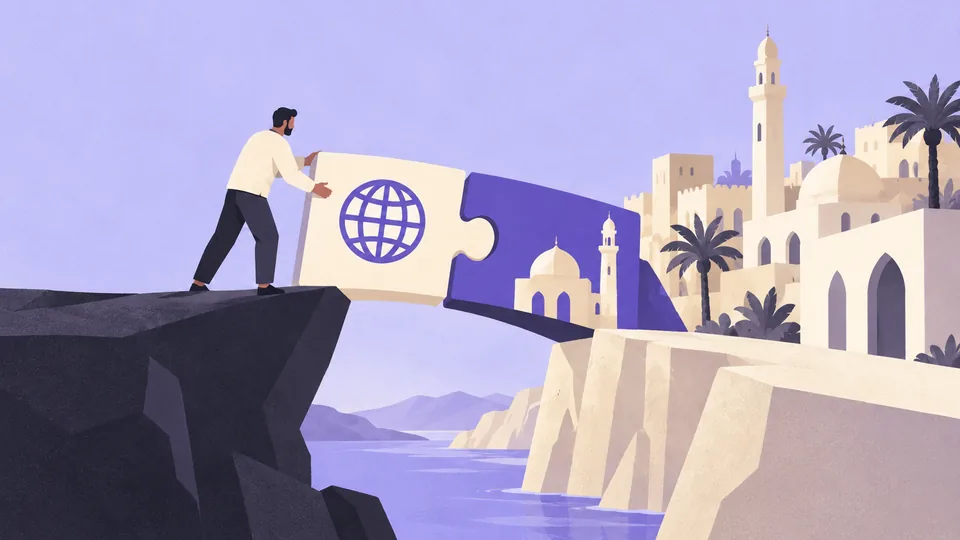 Conceptual illustration of Product & UX Design across MENA