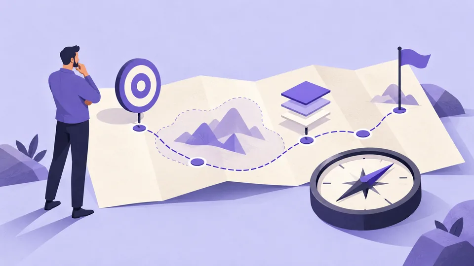 Conceptual illustration: Product Discovery Workshop Template