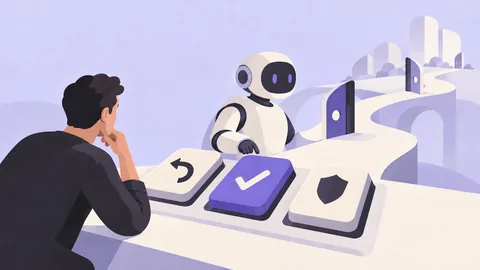 Conceptual illustration: Undo, Approve or Confirm? Designing Controls for AI Agents