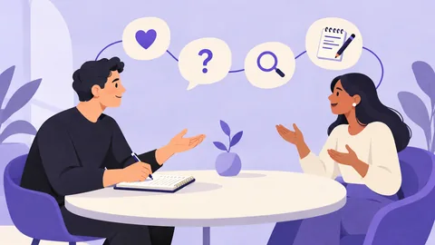 Conceptual illustration: User Interview Script Template for Product Research