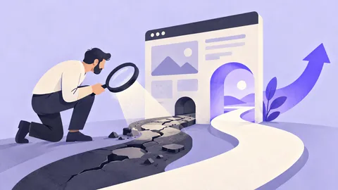 Conceptual illustration: UX Audit: What It Is, When to Do It, and How It Improves Conversions (2026)