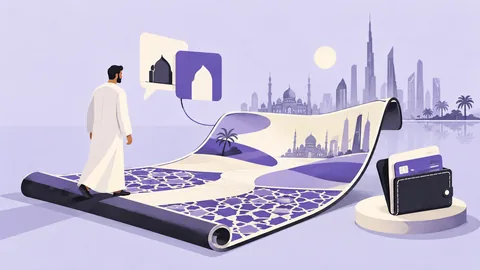 Conceptual illustration: UX Design in the UAE: Designing for a Multicultural Market