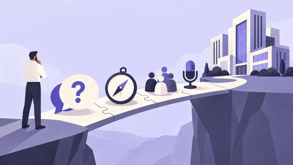 Conceptual illustration: UX Research for B2B and Enterprise Products