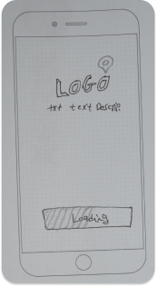 Paper wireframe — core app entry flow